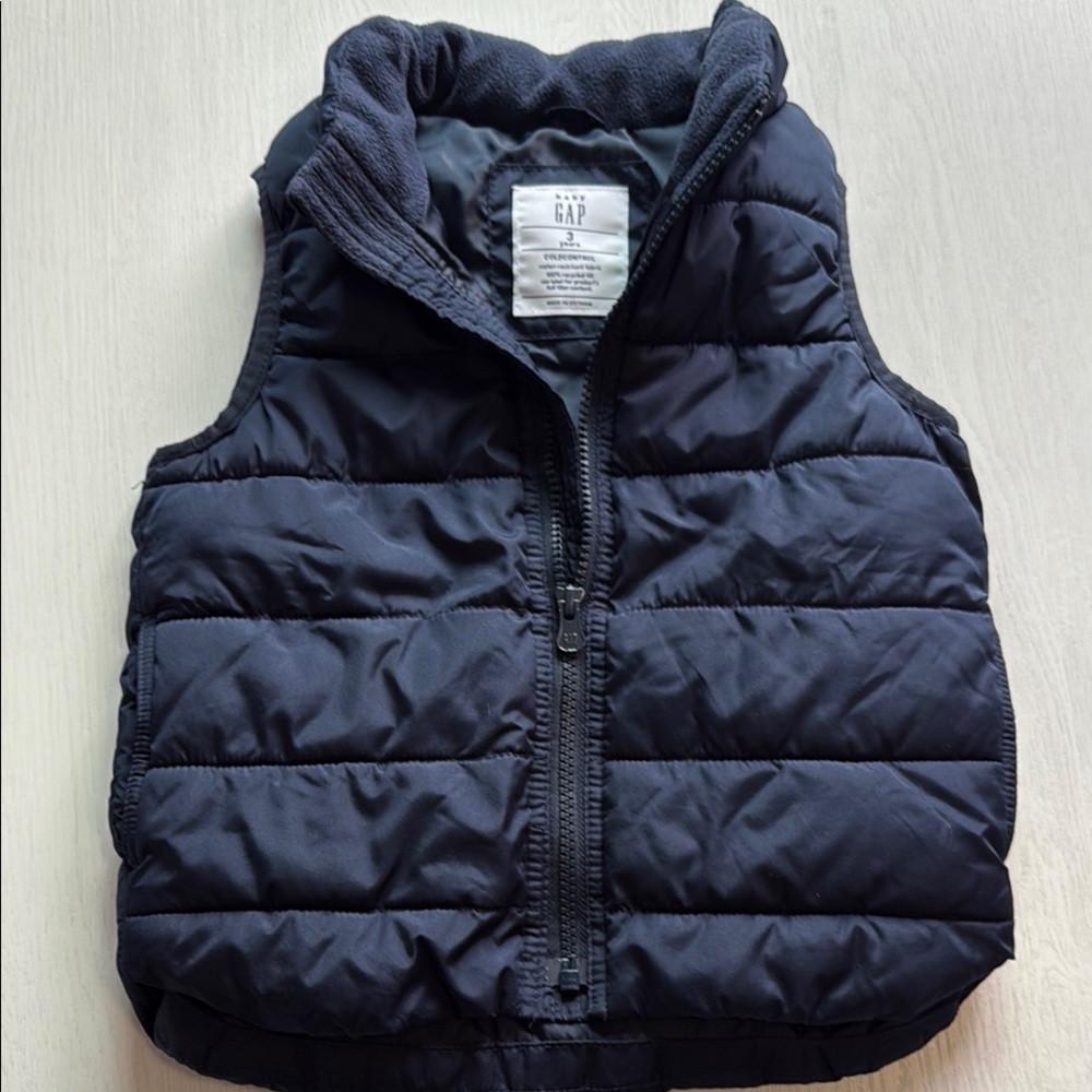 GAP Dark Blue Quilted Vest